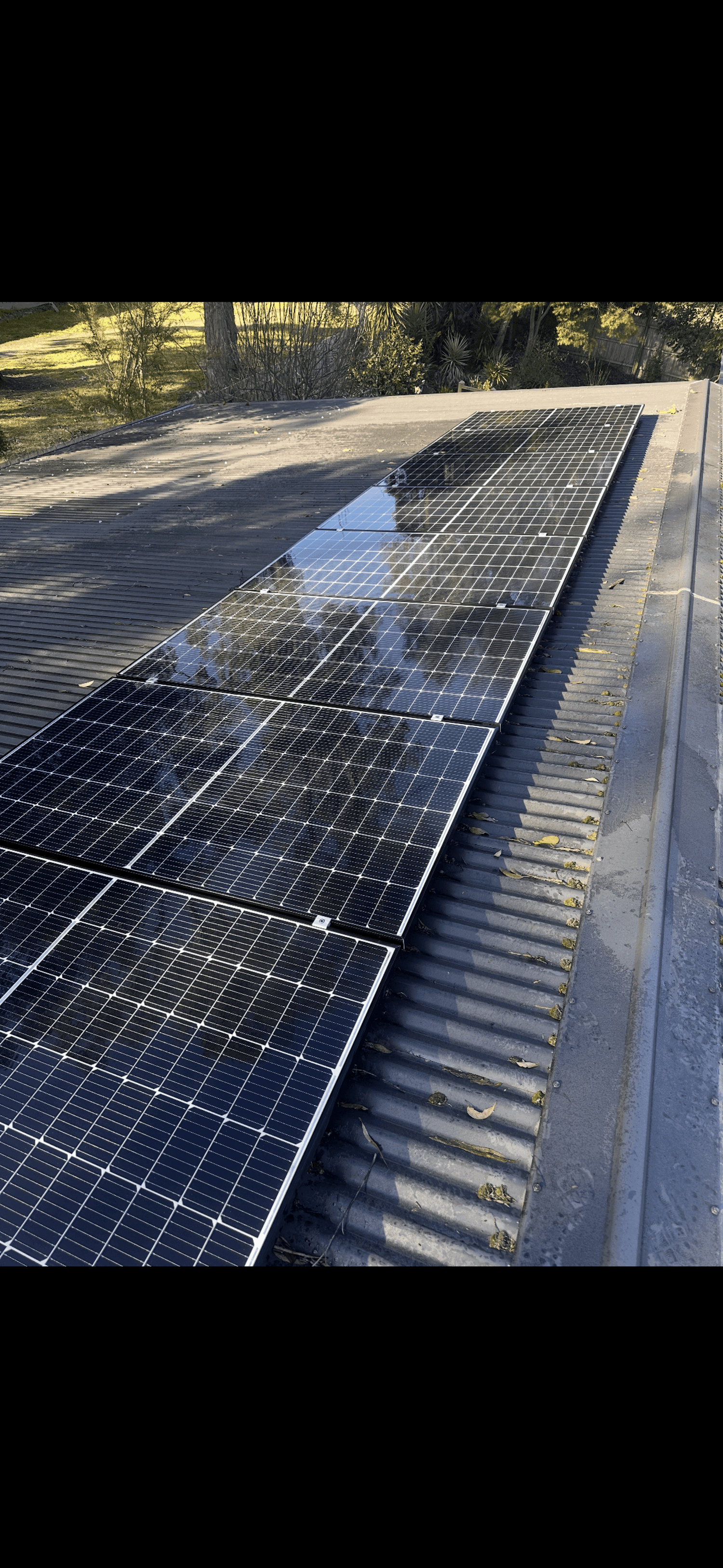 Solar panel array in Box Hill