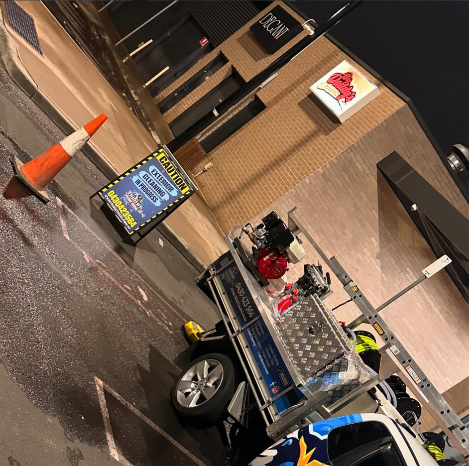 Trident Pressure Washing operator at work
